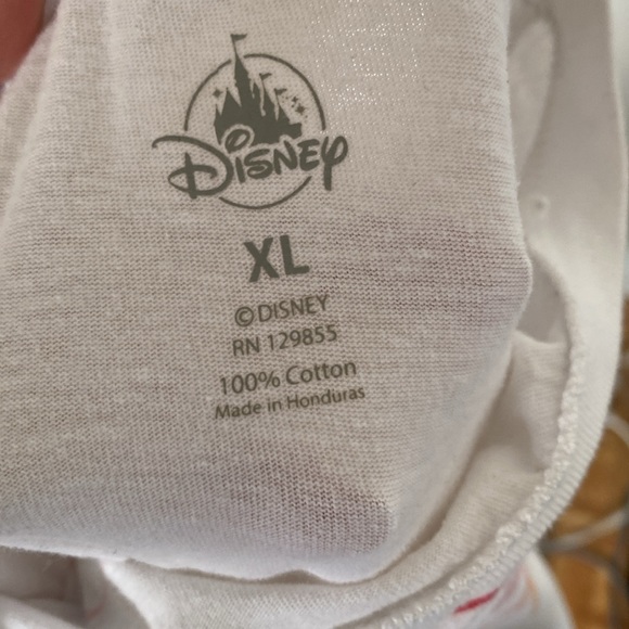 Disney Parks Rainbow Stripe Sleeve Pride Mickey Mouse White T-Shirt XL WDW - Picture 5 of 5